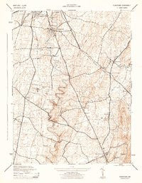 Funkstown Maryland Historical topographic map, 1:31680 scale, 7.5 X 7.5 Minute, Year 1944