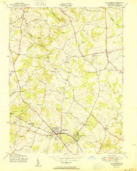 Gaithersburg Maryland Historical topographic map, 1:24000 scale, 7.5 X 7.5 Minute, Year 1950
