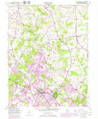Gaithersburg Maryland Historical topographic map, 1:24000 scale, 7.5 X 7.5 Minute, Year 1945