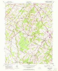 Germantown Maryland Historical topographic map, 1:24000 scale, 7.5 X 7.5 Minute, Year 1953