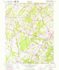 Germantown Maryland Historical topographic map, 1:24000 scale, 7.5 X 7.5 Minute, Year 1953