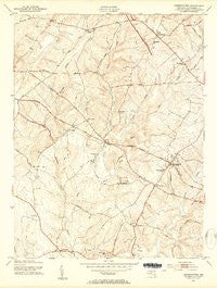 Germantown Maryland Historical topographic map, 1:24000 scale, 7.5 X 7.5 Minute, Year 1953