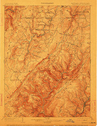 Grantsville Maryland Historical topographic map, 1:62500 scale, 15 X 15 Minute, Year 1904