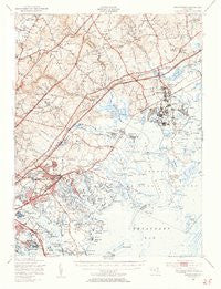 Gunpowder Maryland Historical topographic map, 1:62500 scale, 15 X 15 Minute, Year 1949