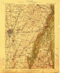 Hagerstown Maryland Historical topographic map, 1:62500 scale, 15 X 15 Minute, Year 1912