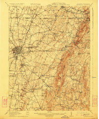 Hagerstown Maryland Historical topographic map, 1:62500 scale, 15 X 15 Minute, Year 1912