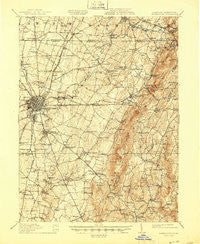 Hagerstown Maryland Historical topographic map, 1:62500 scale, 15 X 15 Minute, Year 1912