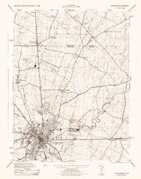 Hagerstown Maryland Historical topographic map, 1:31680 scale, 7.5 X 7.5 Minute, Year 1944