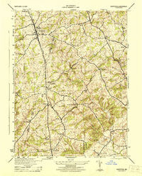 Hampstead Maryland Historical topographic map, 1:31680 scale, 7.5 X 7.5 Minute, Year 1944