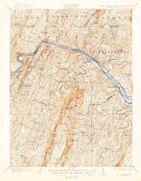 Hancock Maryland Historical topographic map, 1:62500 scale, 15 X 15 Minute, Year 1901