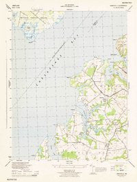 Hanesville Maryland Historical topographic map, 1:31680 scale, 7.5 X 7.5 Minute, Year 1944