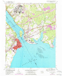Havre De Grace Maryland Historical topographic map, 1:24000 scale, 7.5 X 7.5 Minute, Year 1953