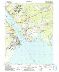 Havre De Grace Maryland Historical topographic map, 1:24000 scale, 7.5 X 7.5 Minute, Year 1992