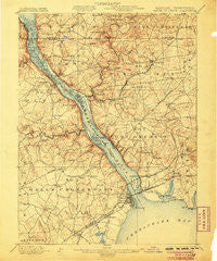Havre De Grace Maryland Historical topographic map, 1:62500 scale, 15 X 15 Minute, Year 1900