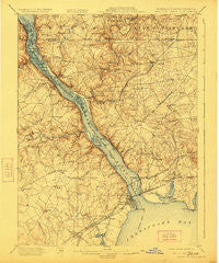 Havre De Grace Maryland Historical topographic map, 1:62500 scale, 15 X 15 Minute, Year 1900