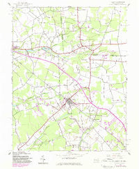 Hebron Maryland Historical topographic map, 1:24000 scale, 7.5 X 7.5 Minute, Year 1942