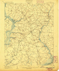 Hurlock Maryland Historical topographic map, 1:62500 scale, 15 X 15 Minute, Year 1905