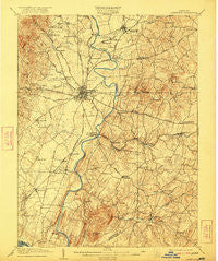 Ijamsville Maryland Historical topographic map, 1:62500 scale, 15 X 15 Minute, Year 1909