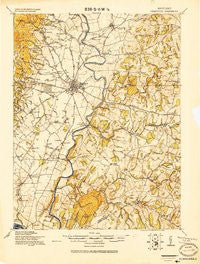 Ijamsville Maryland Historical topographic map, 1:62500 scale, 15 X 15 Minute, Year 1908