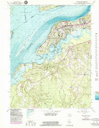 Indian Head Maryland Historical topographic map, 1:24000 scale, 7.5 X 7.5 Minute, Year 1966