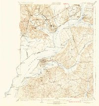 Indian Head Maryland Historical topographic map, 1:62500 scale, 15 X 15 Minute, Year 1925