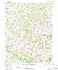 Jarrettsville Maryland Historical topographic map, 1:24000 scale, 7.5 X 7.5 Minute, Year 1956