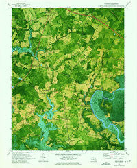 Kingston Maryland Historical topographic map, 1:24000 scale, 7.5 X 7.5 Minute, Year 1972
