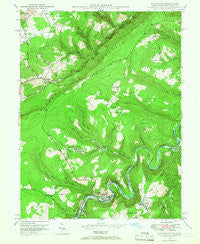 Kitzmiller Maryland Historical topographic map, 1:24000 scale, 7.5 X 7.5 Minute, Year 1948