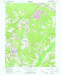 La Plata Maryland Historical topographic map, 1:24000 scale, 7.5 X 7.5 Minute, Year 1956