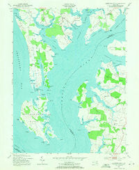 Langford Creek Maryland Historical topographic map, 1:24000 scale, 7.5 X 7.5 Minute, Year 1954