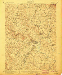 Laurel Maryland Historical topographic map, 1:62500 scale, 15 X 15 Minute, Year 1907