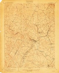 Laurel Maryland Historical topographic map, 1:62500 scale, 15 X 15 Minute, Year 1907