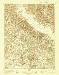 Leonardtown Maryland Historical topographic map, 1:48000 scale, 15 X 15 Minute, Year 1936