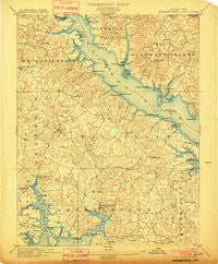 Leonardtown Maryland Historical topographic map, 1:62500 scale, 15 X 15 Minute, Year 1901