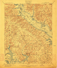 Leonardtown Maryland Historical topographic map, 1:62500 scale, 15 X 15 Minute, Year 1901