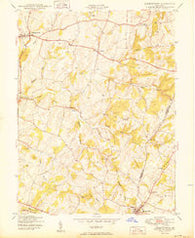 Libertytown Maryland Historical topographic map, 1:24000 scale, 7.5 X 7.5 Minute, Year 1950