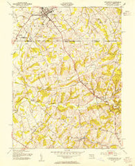 Littlestown Pennsylvania Historical topographic map, 1:24000 scale, 7.5 X 7.5 Minute, Year 1953