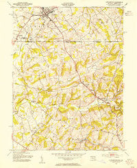 Littlestown Pennsylvania Historical topographic map, 1:24000 scale, 7.5 X 7.5 Minute, Year 1953