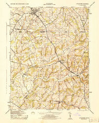 Littlestown Pennsylvania Historical topographic map, 1:31680 scale, 7.5 X 7.5 Minute, Year 1944