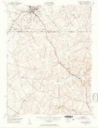 Littlestown Pennsylvania Historical topographic map, 1:24000 scale, 7.5 X 7.5 Minute, Year 1953