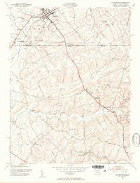 Littlestown Pennsylvania Historical topographic map, 1:24000 scale, 7.5 X 7.5 Minute, Year 1953
