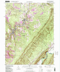 Lonaconing Maryland Historical topographic map, 1:24000 scale, 7.5 X 7.5 Minute, Year 1998