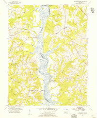 Lower Marlboro Maryland Historical topographic map, 1:24000 scale, 7.5 X 7.5 Minute, Year 1953