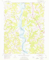 Lower Marlboro Maryland Historical topographic map, 1:24000 scale, 7.5 X 7.5 Minute, Year 1953