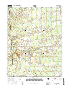 Marydel Maryland Current topographic map, 1:24000 scale, 7.5 X 7.5 Minute, Year 2016