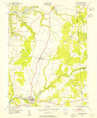 Millington Maryland Historical topographic map, 1:24000 scale, 7.5 X 7.5 Minute, Year 1953