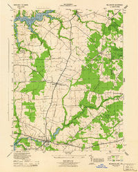 Millington Maryland Historical topographic map, 1:31680 scale, 7.5 X 7.5 Minute, Year 1944