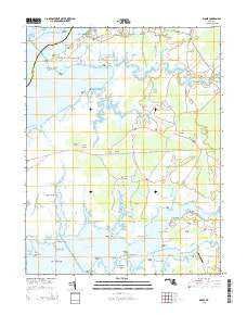 Monie Maryland Historical topographic map, 1:24000 scale, 7.5 X 7.5 Minute, Year 2014