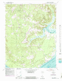 Nanjemoy Maryland Historical topographic map, 1:24000 scale, 7.5 X 7.5 Minute, Year 1954