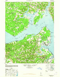 Nanjemoy Maryland Historical topographic map, 1:62500 scale, 15 X 15 Minute, Year 1948